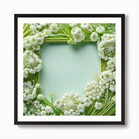 Frame Created From Fennel On Edges And Nothing In Middle Miki Asai Macro Photography Close Up Hyp (5) Art Print