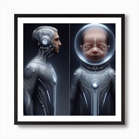 Baby In Space 2 Art Print