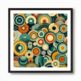 Boho Bohemian, Style circles Art Print