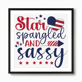 Star Spangled And Sassy 01 Art Print