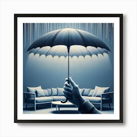 Umbrella Stock Videos & Royalty-Free Footage Art Print