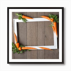 Carrots In A Frame 45 Art Print