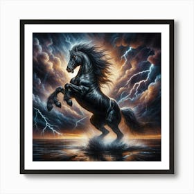 Lightning Horse 34 Art Print