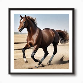 horse galoping Art Print