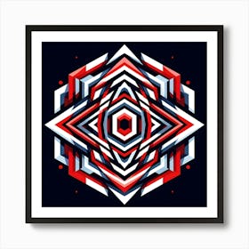 Abstract Geometric Pattern 3 Art Print