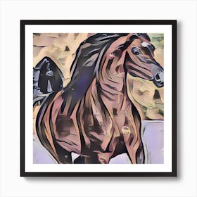 Horse Galloping Art Print