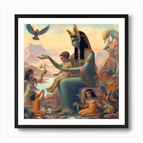 Egyptian Goddess 3 Art Print