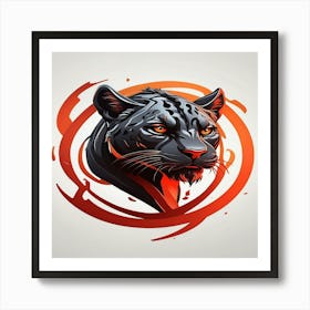 Panther Logo Art Print