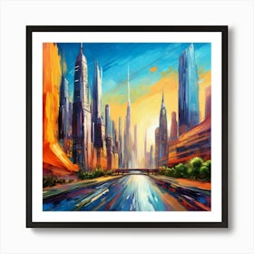 Cityscape 5 Art Print