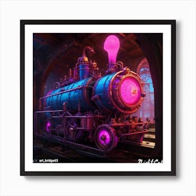 Steam Locomotive Art Print