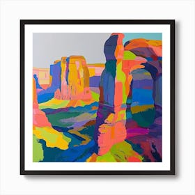 Colourful Abstract Arches National Park Usa 4 Art Print