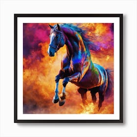 Colorful Horse Art Print