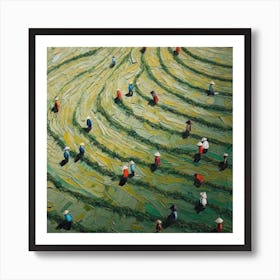 Patchwork Paddies I Art Print