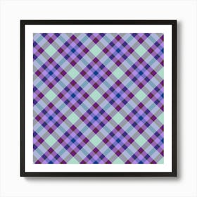 Plaid Fabric 85 Art Print