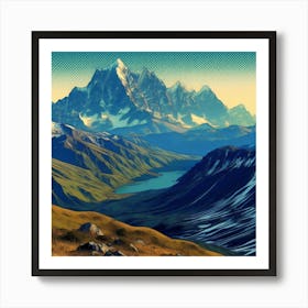 Alpine Serenity 8 1 Art Print