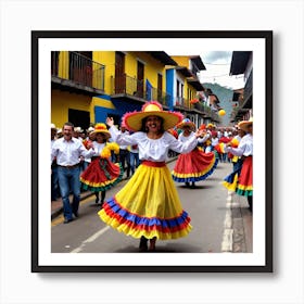 Ecuadorian Dance Art Print