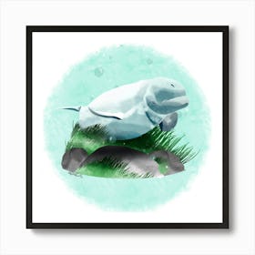 Humpback Whale/Lamantin Poster