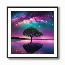 Tree In The Sky Art Print