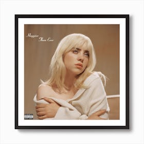 Billie Eilish, album cover Art Print