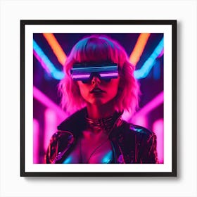 TAYLOR NEON Art Print