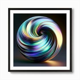 Abstract Sphere Art Print