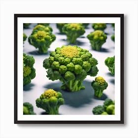 Florets Of Broccoli 15 Art Print