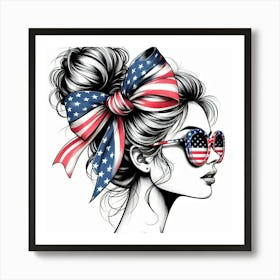 Fashionable woman 1 Art Print