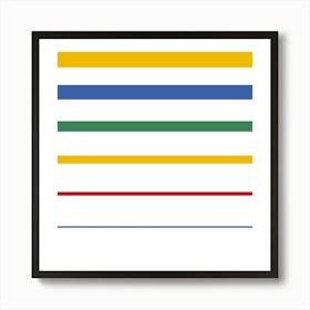 Rainbow Stripes.Wall prints Art Print