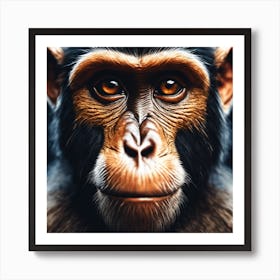 Chimpanzee Portrait 13 Art Print