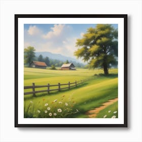 Landscape Painting 79 Art Print