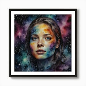 Galaxy Girl 2 Art Print