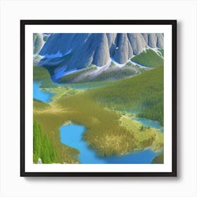 Mountain Lake 8 Art Print