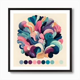 Color Palette Design Art Print