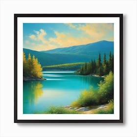 Lake In The Mountains 10 Art Print