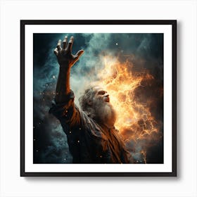 The Hand Of God And All Its Power Art Print