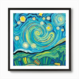 Starry Night 29 Art Print