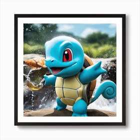 Pokemon Turtle 1 Art Print