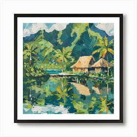 A Tahiti In French Polynesia Oil Painting Illust 1720357430 1 Art Print