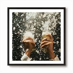 Champagne Toast 3 Art Print