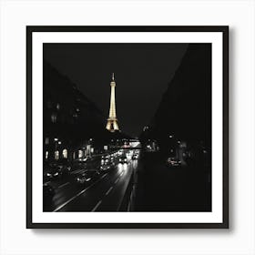 Eiffel Tower At Night 2 Art Print