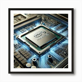 Sovereign Flame Laptop Processor Art Print