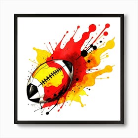 Football Ball Art Print