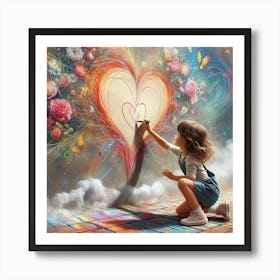 Heart Painting Art Print