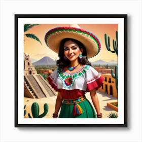 Mexican Girl 53 Art Print