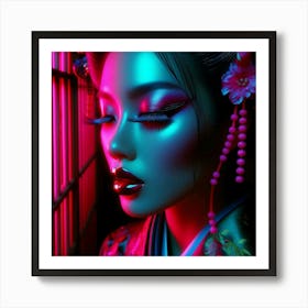 Creative Geisha Artwork 37 Art Print