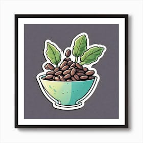 Coffee Beans In A Bowl 26 Art Print