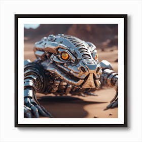 Robot Lizard 1 Art Print