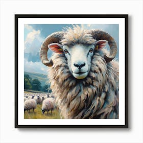 Hampshire Ram Poster