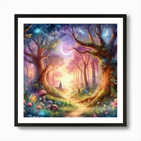 Fairy Forest 1 Art Print