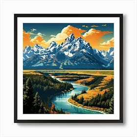 Grand Teton National Park Art Print
